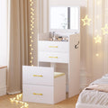 Coiffeuse Compacte avec Miroir & Rangement